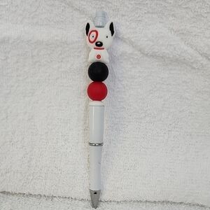White and Red Novelty Pen